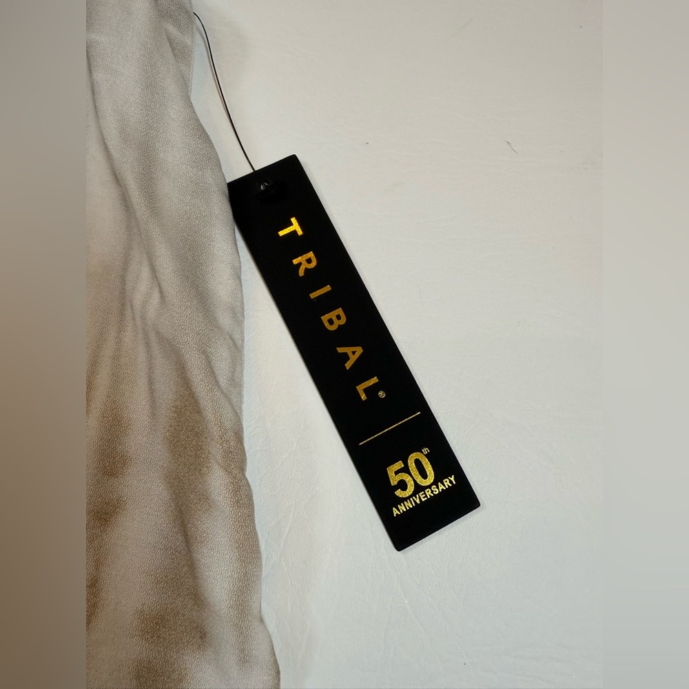 NWT Tribal sleeveless oversized top black and crème size small (bin W) - Picture 6 of 10